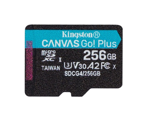 Карта пам'яті microSDXC (UHS-1 U3) Kingston Canvas Go! Plus 256Gb class 10 A2 V30 (R200MB/s, W-160MB/s) (SDCG4/256GBSP) Карта пам'яті microSDXC (UHS-1 U3) Kingston Canvas Go! Plus 256Gb class 10 A2 V30 (R200MB/s, W-160MB/s) (SDCG4/256GBSP)