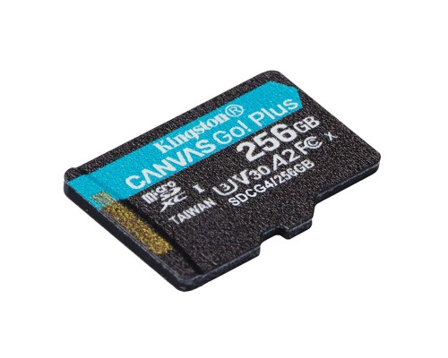 Карта пам'яті microSDXC (UHS-1 U3) Kingston Canvas Go! Plus 256Gb class 10 A2 V30 (R200MB/s, W-160MB/s) (SDCG4/256GBSP) Карта пам'яті microSDXC (UHS-1 U3) Kingston Canvas Go! Plus 256Gb class 10 A2 V30 (R200MB/s, W-160MB/s) (SDCG4/256GBSP)