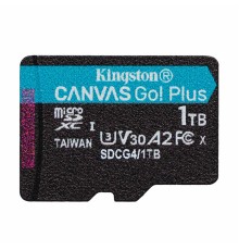 Карта пам'яті microSDXC (UHS-1 U3) Kingston Canvas Go! Plus 1Tb class 10 A2 V30 (R200MB/s, W-160MB/s) (SDCG4/1TBSP)