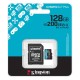 Карта пам'яті microSDXC (UHS-1 U3) Kingston Canvas Go! Plus 128Gb class 10 A2 V30 (R200MB/s) (adapter SD) (SDCG4/128GB)