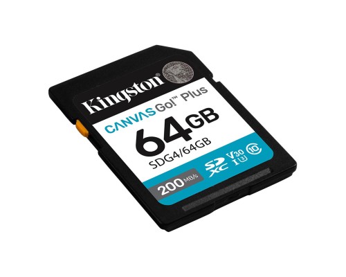 Карта пам'яті SDXC (UHS-1 U3) Kingston Canvas Go! Plus 64Gb class 10 A2 V30 (R200MB/s) (SDG4/64GB) Карта пам'яті SDXC (UHS-1 U3) Kingston Canvas Go! Plus 64Gb class 10 A2 V30 (R200MB/s) (SDG4/64GB)