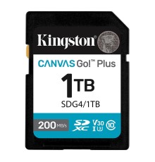 Карта пам'яті SDXC (UHS-1 U3) Kingston Canvas Go! Plus 1Tb class 10 A2 V30 (R200MB/s, W160MB/s) (SDG4/1TB)