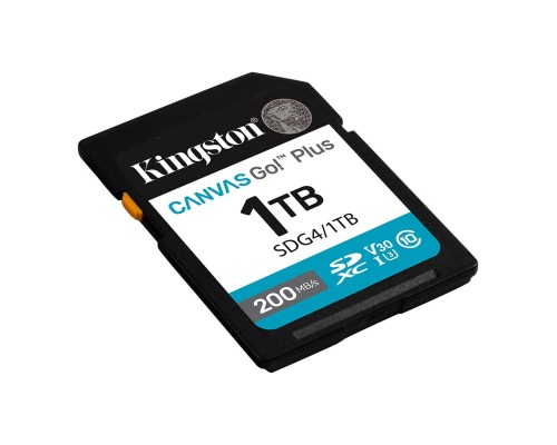 Карта пам'яті SDXC (UHS-1 U3) Kingston Canvas Go! Plus 1Tb class 10 A2 V30 (R200MB/s, W160MB/s) (SDG4/1TB) Карта пам'яті SDXC (UHS-1 U3) Kingston Canvas Go! Plus 1Tb class 10 A2 V30 (R200MB/s, W160MB/s) (SDG4/1TB)