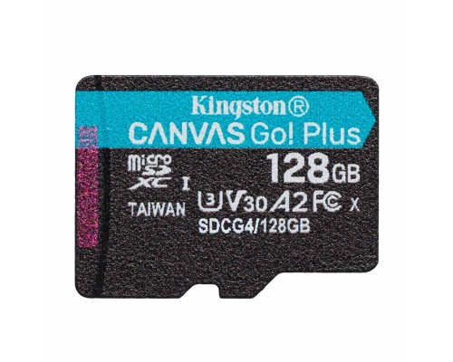Карта пам'яті microSDXC (UHS-1 U3) Kingston Canvas Go! Plus 128Gb class 10 A2 V30 (R200MB/s) (SDCG4/128GBSP) Карта пам'яті microSDXC (UHS-1 U3) Kingston Canvas Go! Plus 128Gb class 10 A2 V30 (R200MB/s) (SDCG4/128GBSP)