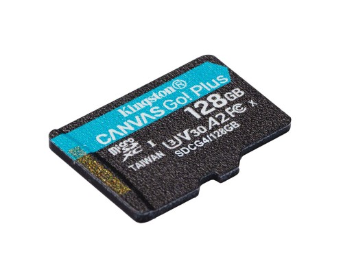 Карта пам'яті microSDXC (UHS-1 U3) Kingston Canvas Go! Plus 128Gb class 10 A2 V30 (R200MB/s) (SDCG4/128GBSP) Карта пам'яті microSDXC (UHS-1 U3) Kingston Canvas Go! Plus 128Gb class 10 A2 V30 (R200MB/s) (SDCG4/128GBSP)