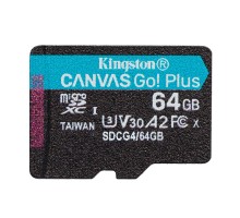 Карта пам'яті microSDXC (UHS-1 U3) Kingston Canvas Go! Plus 64Gb class 10 A2 V30 (R200MB/s) (SDCG4/64GBSP)