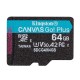 Карта пам'яті microSDXC (UHS-1 U3) Kingston Canvas Go! Plus 64Gb class 10 A2 V30 (R200MB/s) (SDCG4/64GBSP)