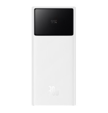 Зовнішній акумулятор Baseus Star-Lord Digital Display Fast Charging Power Bank 30000mAh 30W Moon White（With Simple Series Charging Cable USB to Type-C (P10022905213-00)