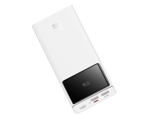 Зовнішній акумулятор Baseus Star-Lord Digital Display Fast Charging Power Bank 30000mAh 30W Moon White(With Simple Series Charging Cable USB to Type-C (P10022905213-00) Зовнішній акумулятор Baseus Star-Lord Digital Display Fast Charging Power Bank 30000mAh 30W Moon White(With Simple Series Charging Cable USB to Type-C (P10022905213-00)