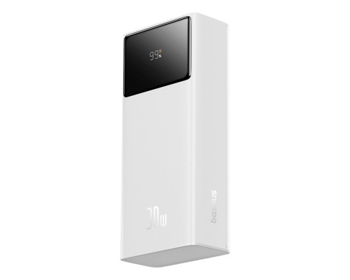 Зовнішній акумулятор Baseus Star-Lord Digital Display Fast Charging Power Bank 30000mAh 30W Moon White(With Simple Series Charging Cable USB to Type-C (P10022905213-00) Зовнішній акумулятор Baseus Star-Lord Digital Display Fast Charging Power Bank 30000mAh 30W Moon White(With Simple Series Charging Cable USB to Type-C (P10022905213-00)