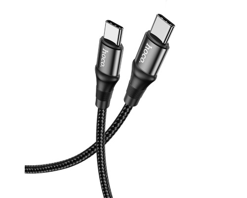 Кабель HOCO X50 Type-C to Type-C Exquisito 100W charging data cable(L=1M) Black (6931474734259)