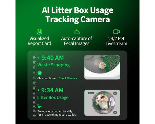 Туалет для котів Petkit Purobot Max Pro with Camera Self- Cleaning Cat Litter Box (P9904)