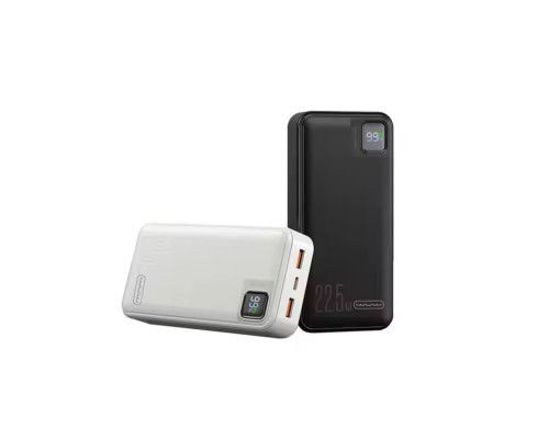 Зовнішній акумулятор WUW Y138 (PD22.5W quick charge) 20000mAh Black (Y138) Зовнішній акумулятор WUW Y138 (PD22.5W quick charge) 20000mAh Black (Y138)