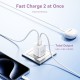Мережевий зарядний пристрій Vention 2-Port USB (C + A) GaN Charger (30W/30W) EU-Plug White (FEQW0-EU)