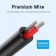 Аудіокабель Vention 3.5MM Male to 2-Male RCA Adapter Cable 0.5M Black (BCLBD)