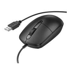 Миша BOROFONE BG17 Morning business wired mouse Black (6941991119125)