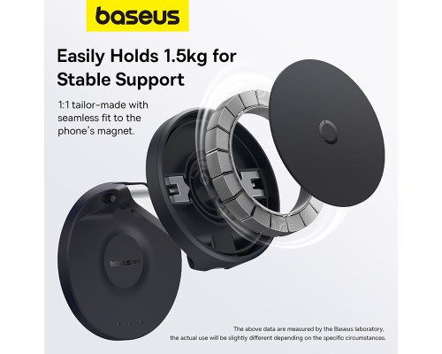 Універсальний автотримач Baseus MagPro Magnetic Foldable Phone Mount Cluster Black (B10564101121-00)