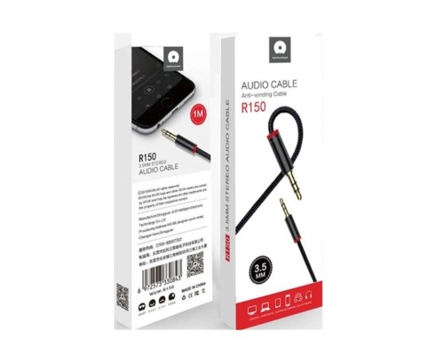 Аудіо кабель WUW-R150 Black (R150)