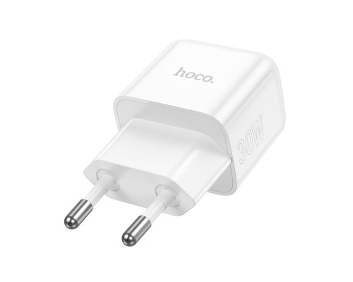 Мережевий зарядний пристрій HOCO N32 Glory PD30W single port charger (EU) White (6931474789914) Мережевий зарядний пристрій HOCO N32 Glory PD30W single port charger (EU) White (6931474789914)