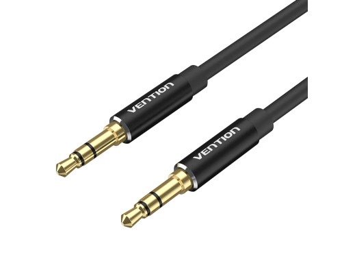 Аудіокабель Vention 3.5mm Male to Male Audio Cable 1.5M Black Aluminum Alloy Type (BAXBG) (BAXBG) Аудіокабель Vention 3.5mm Male to Male Audio Cable 1.5M Black Aluminum Alloy Type (BAXBG) (BAXBG)