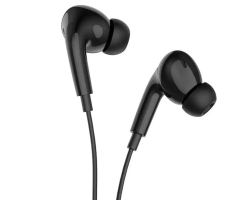 Навушники HOCO M101 Pro Crystal sound wire-controlled earphones with microphone Black (6931474782373)