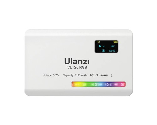 Відеосвітло Ulanzi Vijim light White (UV-2587 VL120RGB) (2587) Відеосвітло Ulanzi Vijim light White (UV-2587 VL120RGB) (2587)