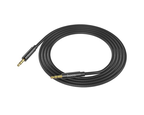Аудiокабель HOCO UPA19 AUX audio cable (L=2M) Black (6931474759894) Аудiокабель HOCO UPA19 AUX audio cable (L=2M) Black (6931474759894)