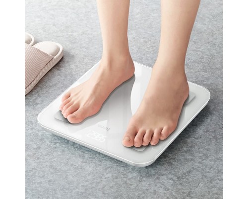 Ваги підлогові HOCO HI21 Smart body fat scale White (6942007624121)