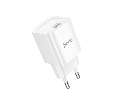 Мережевий зарядний пристрій HOCO C146A Charm single port PD20W charger (EU) White (6942007630245) Мережевий зарядний пристрій HOCO C146A Charm single port PD20W charger (EU) White (6942007630245)
