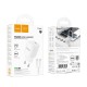 Мережевий зарядний пристрій з кабелем HOCO C146A Charm single port PD20W charger set (C to C) (EU) White (6942007630269)
