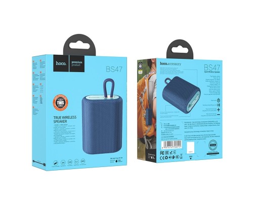 Портативна колонка HOCO BS47 Uno sports BT speaker Navy Blue (6931474756015) Портативна колонка HOCO BS47 Uno sports BT speaker Navy Blue (6931474756015)