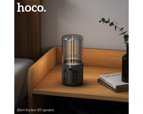 Портативна колонка HOCO BS64 Rocker BT speaker Gray (6942007636575) Портативна колонка HOCO BS64 Rocker BT speaker Gray (6942007636575)