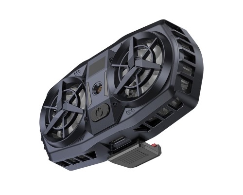 Кулер для мобільного телефона GM36 Mustango mobile phone dual cooler Black (6942007645058) Кулер для мобільного телефона GM36 Mustango mobile phone dual cooler Black (6942007645058)