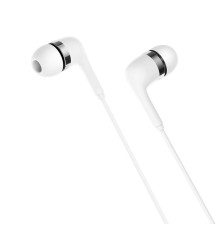 Навушники BOROFONE BM39 Refined chant universal earphones with mic White (6931474716880)