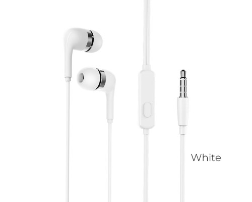 Навушники BOROFONE BM39 Refined chant universal earphones with mic White (6931474716880) Навушники BOROFONE BM39 Refined chant universal earphones with mic White (6931474716880)