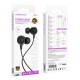 Навушники BOROFONE BM94 Sonar universal earphones with microphone Black (6941991115820)