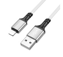 Кабель BOROFONE BX83 iP Famous silicone charging data cable White (6974443386363)
