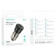 Автомобільний зарядний пристрій BOROFONE BZ23 Noble single-port QC3.0 car charger Transparent Black (6941991106903)