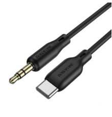 Аудіокабель BOROFONE BL18 Type-C silicone digital audio conversion cable Black (6941991101069)