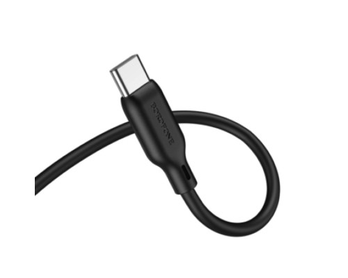 Аудіокабель BOROFONE BL18 Type-C silicone digital audio conversion cable Black (6941991101069) Аудіокабель BOROFONE BL18 Type-C silicone digital audio conversion cable Black (6941991101069)