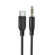 Аудіокабель BOROFONE BL18 Type-C silicone digital audio conversion cable Black (6941991101069)
