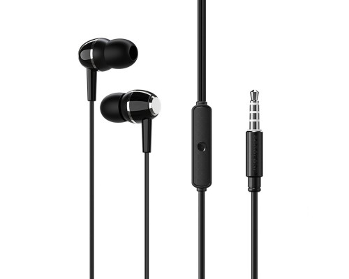 Навушники BOROFONE BM36 Acura Universal earphones with mic Black (6931474709691)