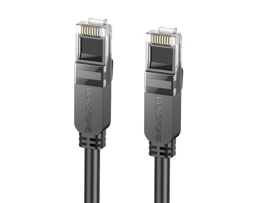 Мережевий кабель BOROFONE BUS01 Category 6 Gigabit network cable(L=5M) Black (6941991103957) Мережевий кабель BOROFONE BUS01 Category 6 Gigabit network cable(L=5M) Black (6941991103957)