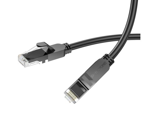 Мережевий кабель BOROFONE BUS01 Category 6 Gigabit network cable(L=5M) Black (6941991103957) Мережевий кабель BOROFONE BUS01 Category 6 Gigabit network cable(L=5M) Black (6941991103957)