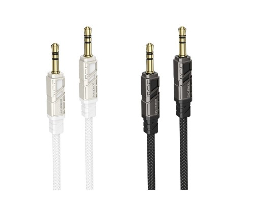 Аудіокабель BOROFONE BL22 Dignity audio cable AUX Black (6941991117725) Аудіокабель BOROFONE BL22 Dignity audio cable AUX Black (6941991117725)