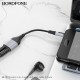 Аудіокабель BOROFONE BL19 Creator 2-in-1 audio adapter cable 3.5mm Black (6941991108341)