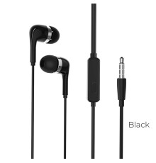 Навушники BOROFONE BM39 Refined chant universal earphones with mic Black (6931474716873)