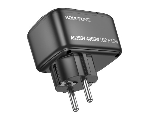 Мережевий фільтр BOROFONE BAC14 Wide 1-socket wall outlet (1C2A) (EU/GER) Black (6941991118890) Мережевий фільтр BOROFONE BAC14 Wide 1-socket wall outlet (1C2A) (EU/GER) Black (6941991118890)