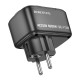Мережевий фільтр BOROFONE BAC14 Wide 1-socket wall outlet (1C2A) (EU/GER) Black (6941991118890)