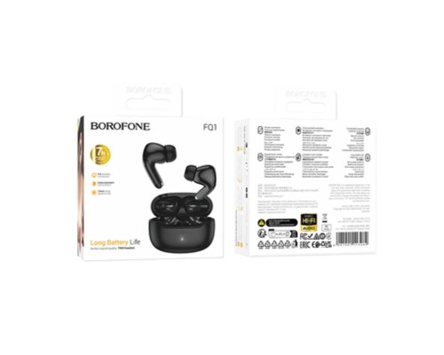 Бездротові навушники BOROFONE FQ1 Shine wireless BT headset Black (6941991113284) Бездротові навушники BOROFONE FQ1 Shine wireless BT headset Black (6941991113284)
